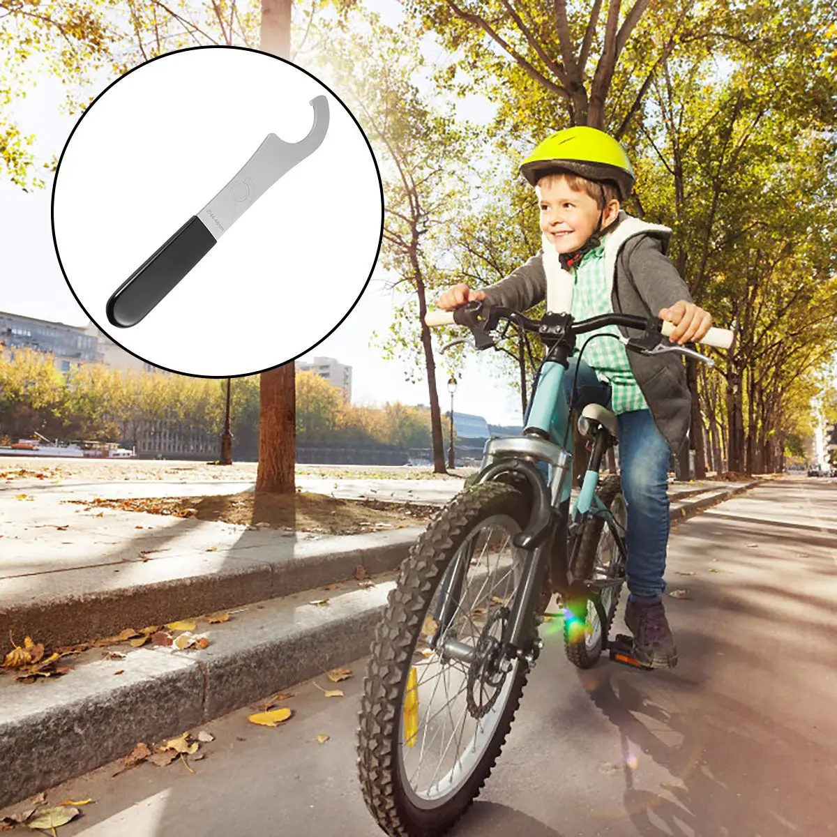 Steel Bike Bottom Bracket Removal Tool Sturdy Grip For Installation Repair Universal Bracket Ring Wrench Spanner Biking Repair