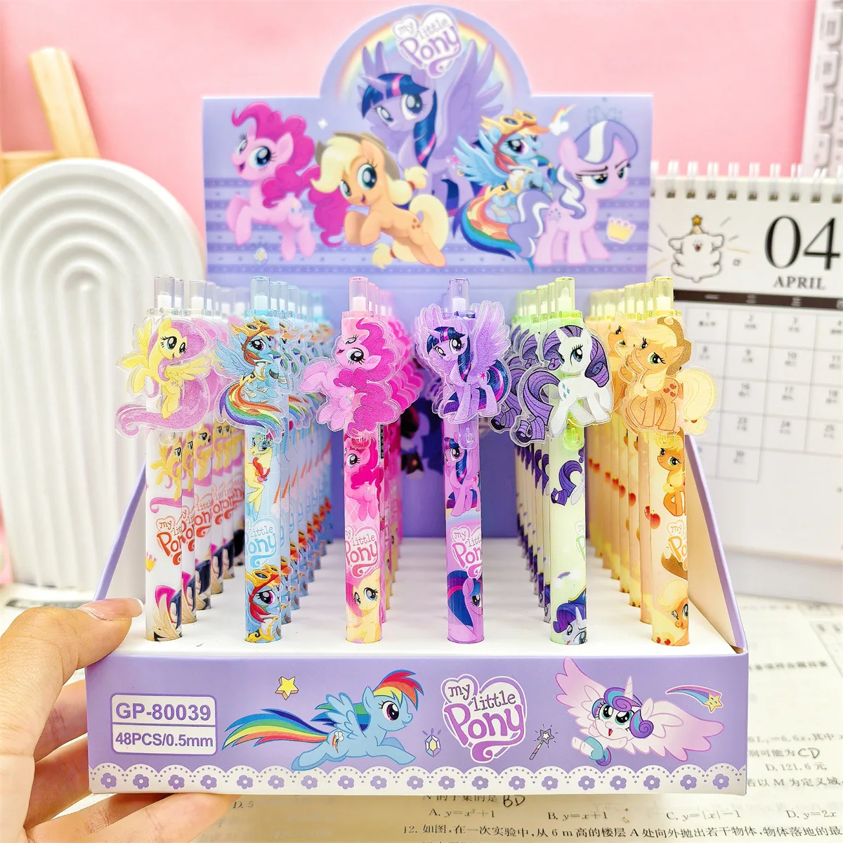 6/48 My Little Pony Unisex Pen Cartoon Press Pen 0.5m Black Stationery Pen Office Writing Tools Learning Supplies student Gift