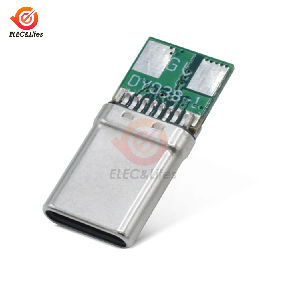 5A PD/QC Decoy Board Fast Charge 5V 9V 12V 15V 20V module PD 2 3.0 DC trigger cable USB Type-C male plug QC4 charge connector