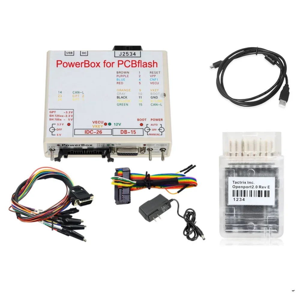 

2025 PCMFlash KTM JTAG J2534 OBD protocol jumper box PowerBox