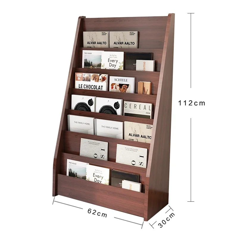 Magazine display racks, information shelves, floor book and newspaper shelves,  High Quality