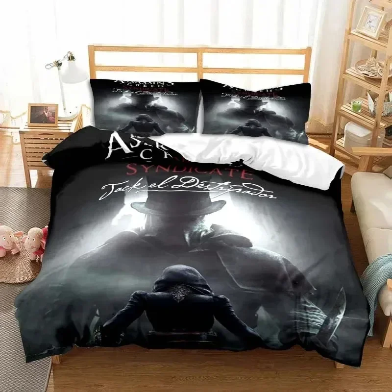 

Game A-Assassin S Creed Art Bedding Set Gamer Duvet Cover Set Adult boys Bedroom Single Double King Size Comforter Boys Gift
