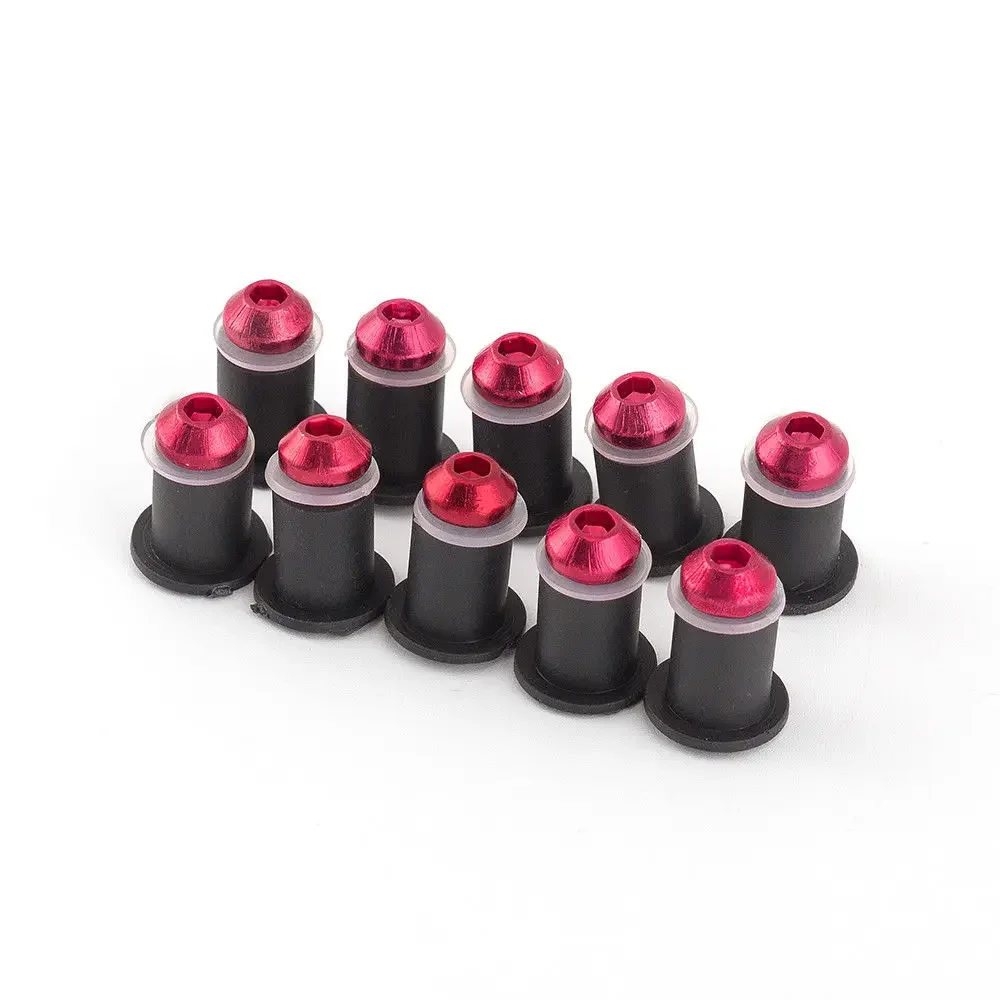 Universal 10pcs Red M5 Windscreen Windshield Bolts Screw Kit For Honda Yamaha Kawasaki Suzuki  Cafe Racer Old School