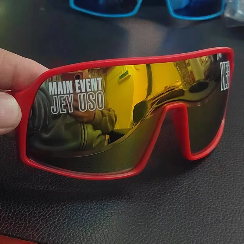 Jey Uso Yeet Sports Shades Glasses Bloodline USOS RARE RED Sunglasses Motorcycle glasses