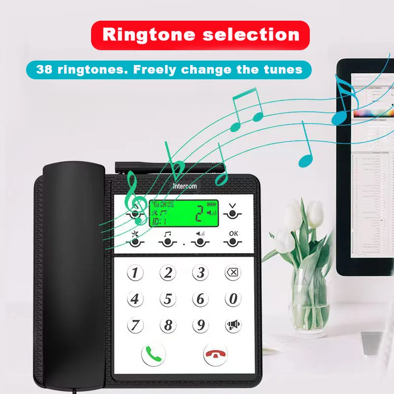 1000M Wireless Long Distance Pager Caller Audio Door Phone Voice Sender&Reciever Intercom Doorbell For Hotel Home Call Button