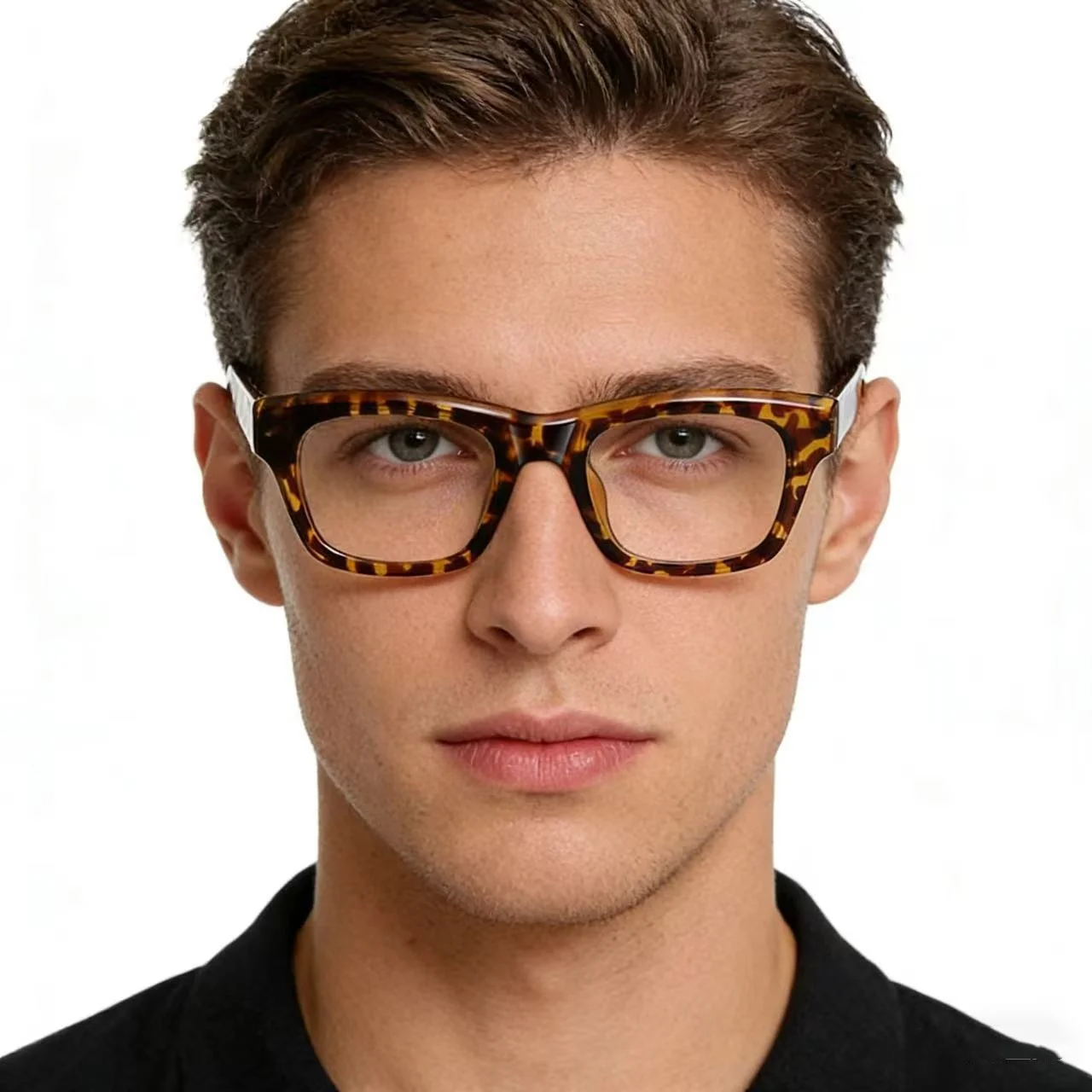 

tr90 Anti Blue Light Glasses Frame Men Business Square Computer Gaming Spectacles Retro Presbyopic Eyewear for Man