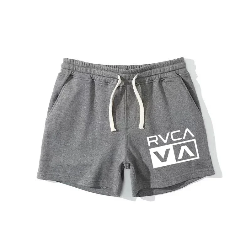 RVCA Wave Men\'s Summer Sports Shorts Jogging Print Women\'s Elastic Drawstring Design Shaping PantsNO.1