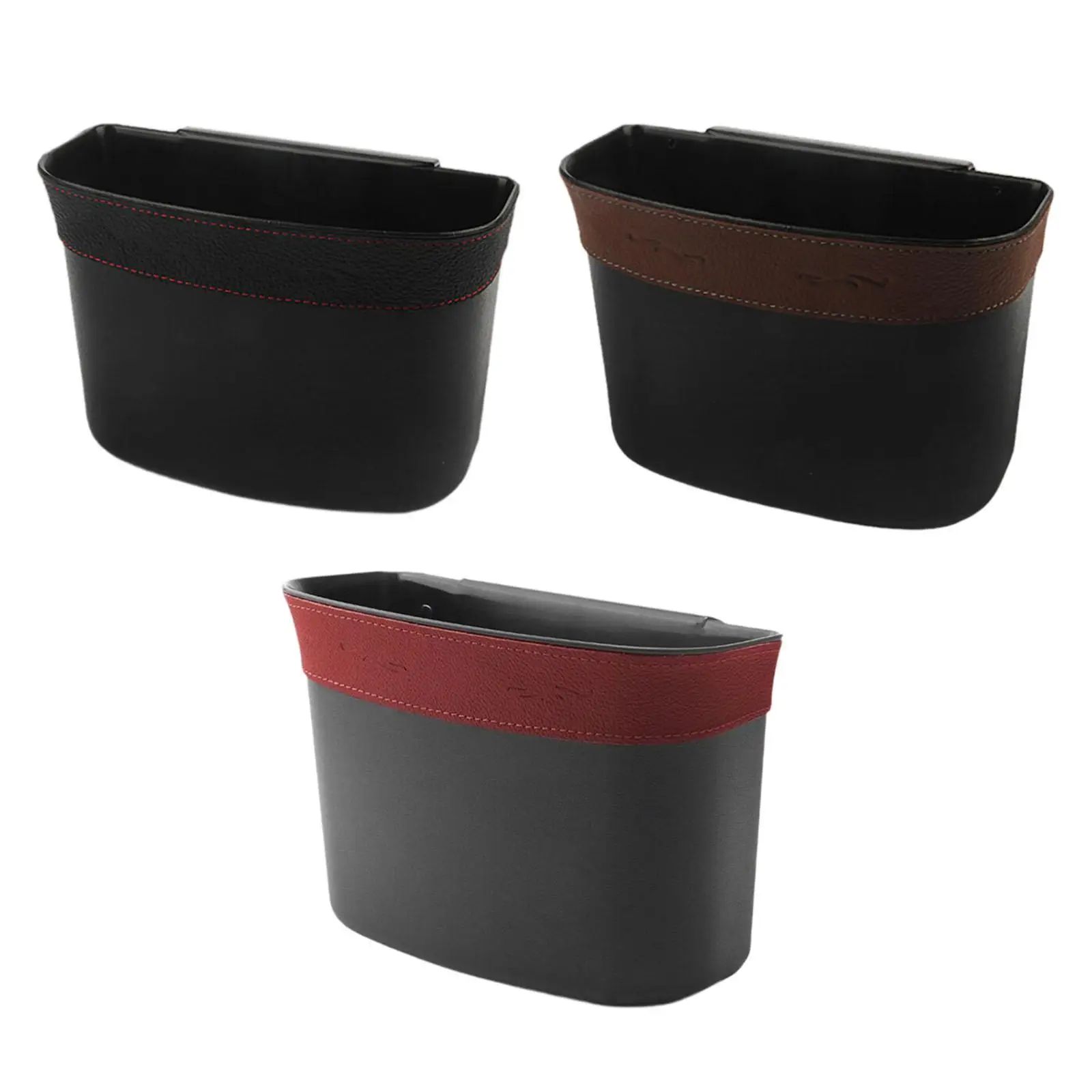

Trash Can Car Storage Box Wastebasket No Lid Multifunctional Garbage Can for Vanity Tabletop Automotive Office Car Bathroom
