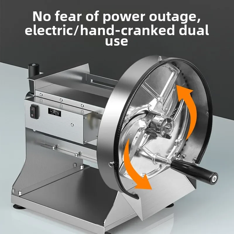 

Slicer Commercial Electric Lemon Slicing Fruit Automatic Potato Carrot Fruit Vegetable Stainless Steel Slicer