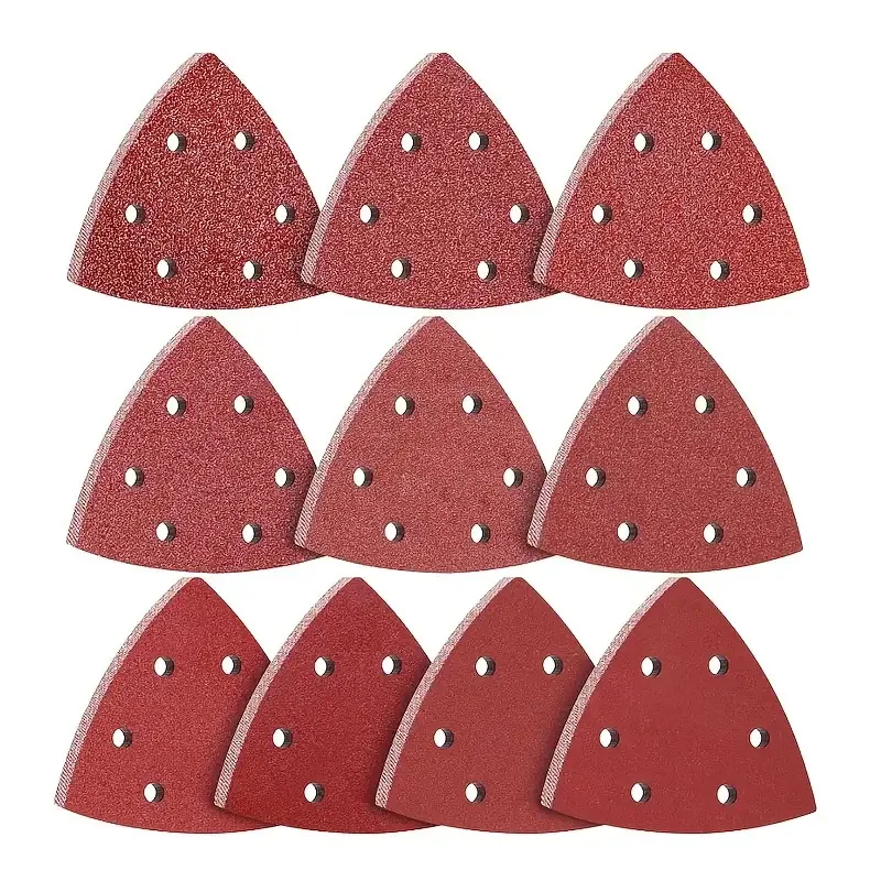 

Треугольная шлифовальная бумага с 6 отверстиями, подходит для полировки гипса и поверхностей, опциональный размер зернистости 60-320.