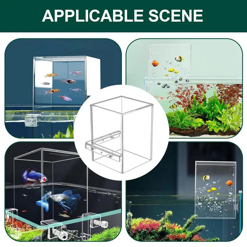 Fish Aquarium Tank Small Transparent Fish Elevator Tank Lightweight Acrylic Inverted Above Water Fish Tank Aquariums & Fish