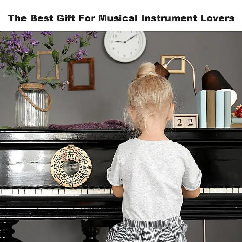 Guitar Music Theory Disc Chord Wheel Guitar Tools Music Wheel Wooden Chord Tool Roundel Of Fifths Wheel Melody Tool For Notes