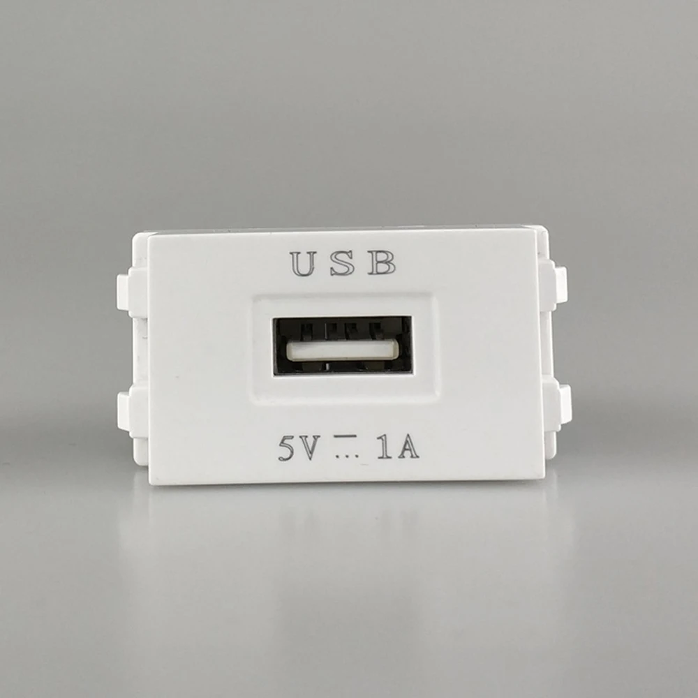 Moduły ładowania DC5V 1A 128 typ USB 2.0 ładowarka gniazdo ścienne energii elektrycznej gniazdo elektryczne złącze slotu 23x36mm