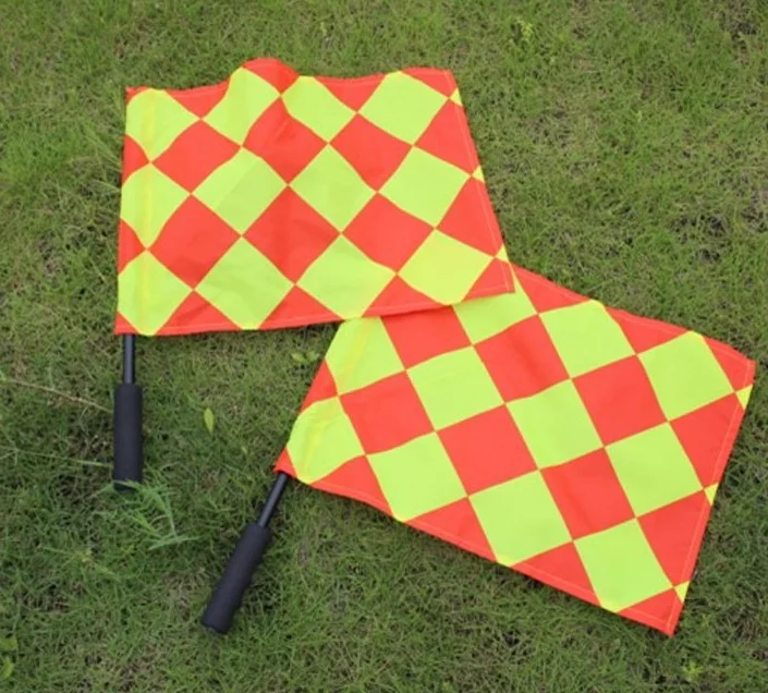 1/2pcs Soccer referee flag Fair Play Sports match Football Linesman flags  Referee equipment linesman flag soccer