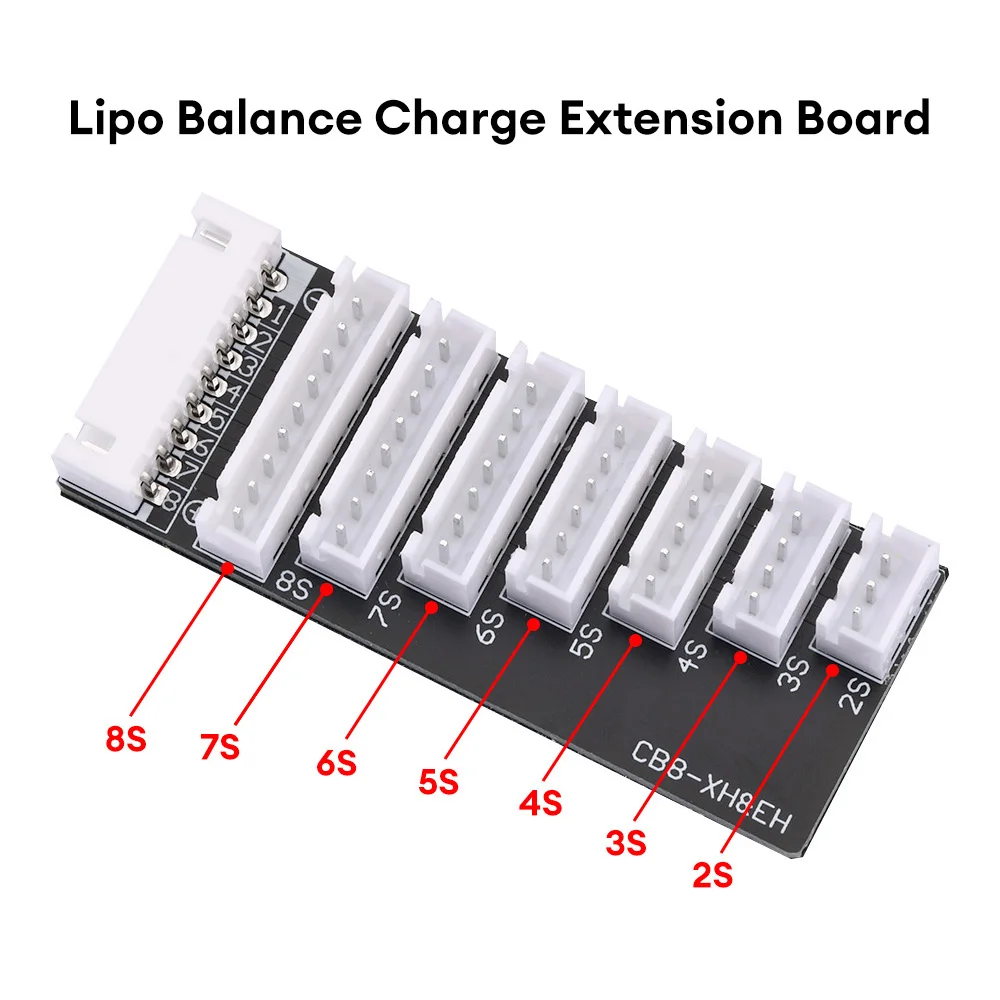 2S-8S Balancer baterii litowej Płyta rozszerzająca ładowanie Power Bank Balancer Adapter do modelu ładowarki 308/406/408 8S