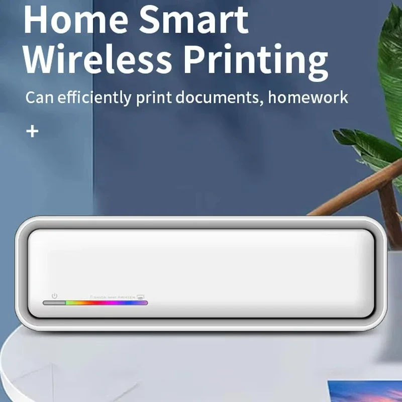 A4 Printer Portable Thermal Wireless X9 Printer 2500mAh Connected to Mobile Phone/PC Office Home Text Photo Inkless Printer