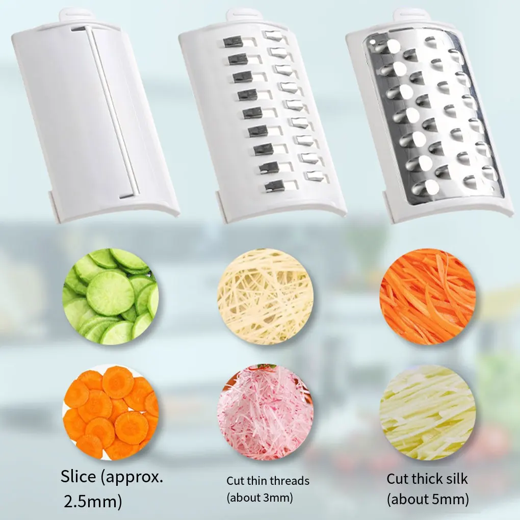 Electric Cheese Grater Veggie Chopper Powerful Salad Maker Wireless Detachable Vegetable Slicer Gadget For Home Kitchen Supplies