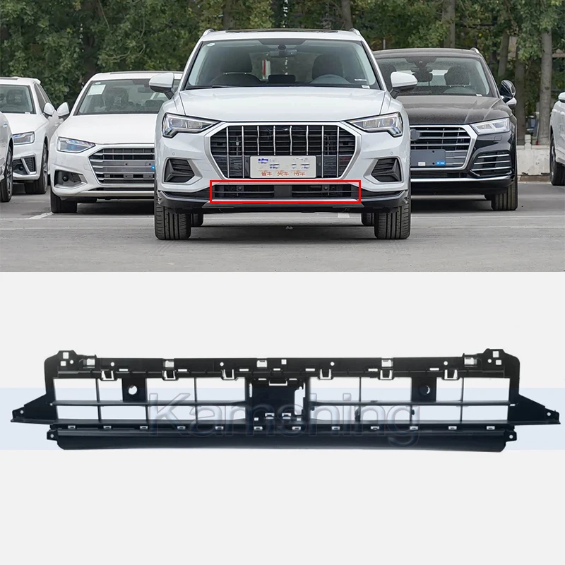 

Нижняя решетка переднего бампера Kamshing для Audi Q3 2019-2024, нижний спойлер, нижний диффузор