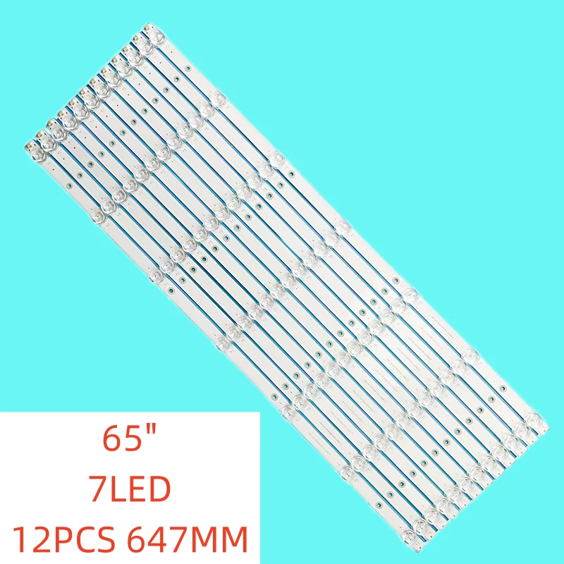 12 szt. Listwa oĆwietleniowa LED do JL.D65071330-006DS-M-V01 TV CAIXUN 65 \