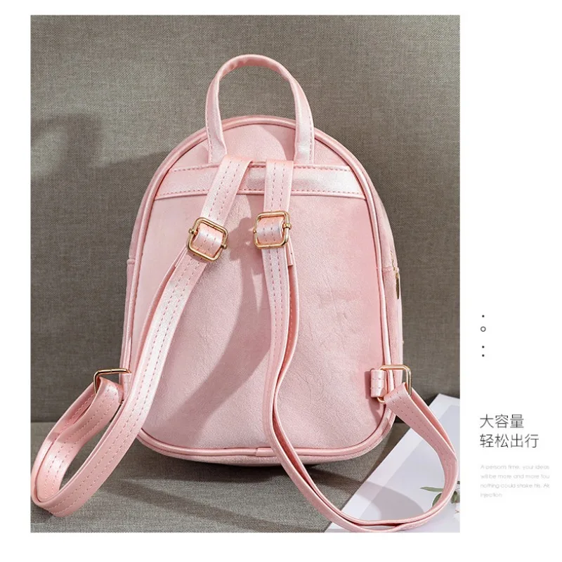 Cute Fashion Mini Kindergarten Shoulder Bag Versatile Velvet Bowknot Women Travel Backpacks Teen Girls Mochila Kawaii Backpack