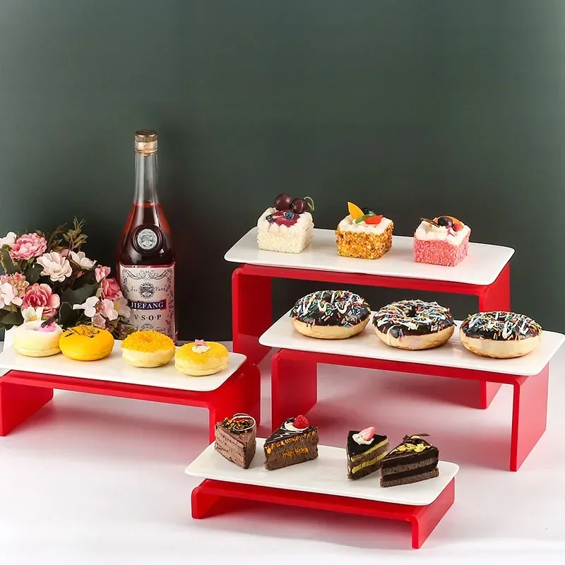 

Акриловая подставка для десерта, многоуровневый держатель для торта, сервировочный поднос для шведского стола, послеобеденный чай, кондитерская башня, современный декор для вечеринки ​