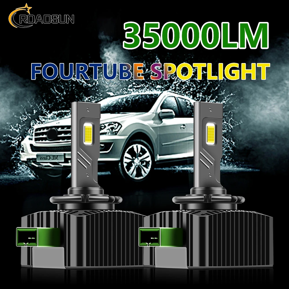 D SERIES D3S LED Car Headlights Bulbs D1S D2S D4S D5S Turbo Lights 6000K Auto Lamp Plug&Play HID Conversion 2PCS