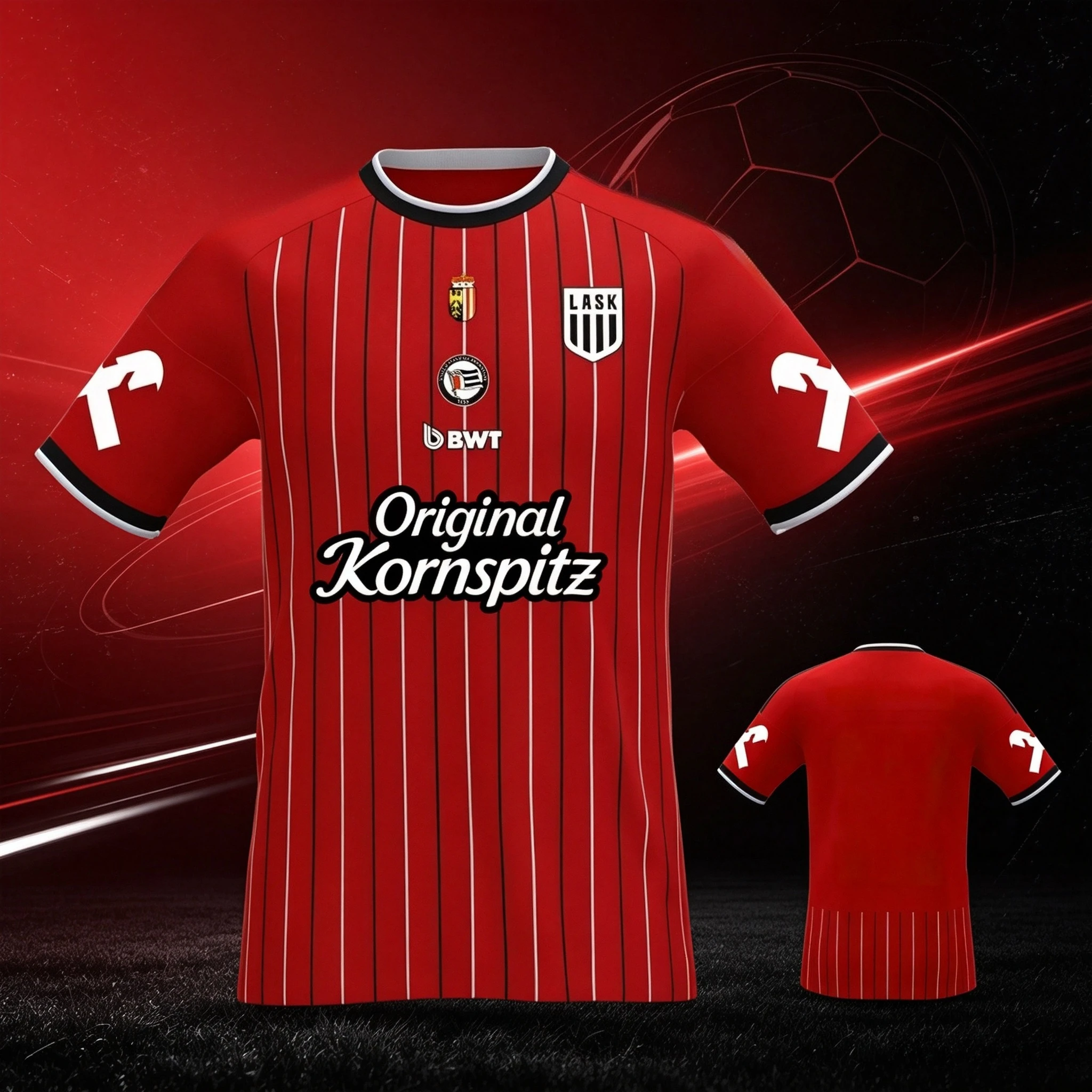 2026/27 Season LASK Linz Unisex Football Jersey, Mesh Breathable 3D Print Shirt, Men Women Summer Sport Quick Drying Jersey