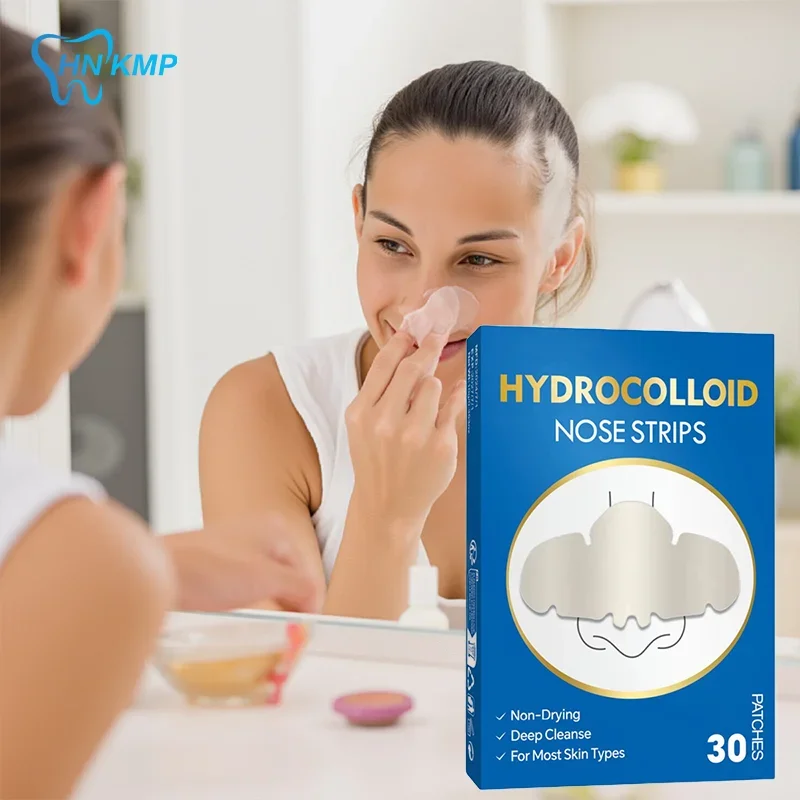 Patchs hydrocolloïdes pour le nez, 30 pièces, élimination des points noirs, nettoyage en profondeur des pores, bandes pour le visage, le nez et les Pores