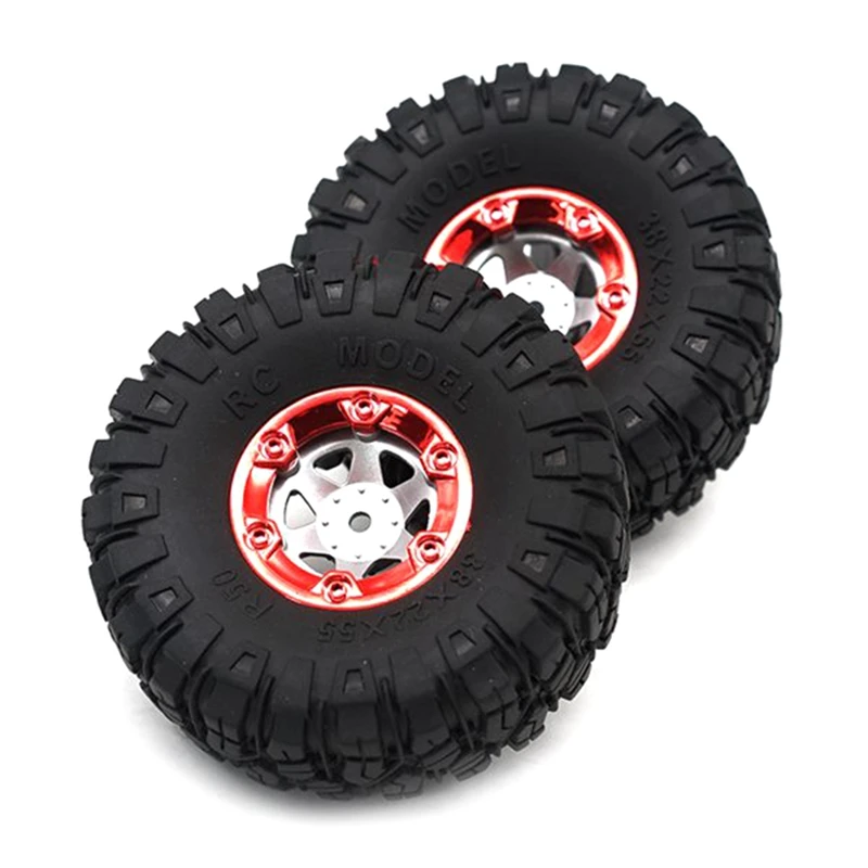 1:12 rc caminhão rastreador 100mm pneus de borracha com roda hex para wltoys 12428 12423 fy01 fy02 fy03 acessórios de substituição