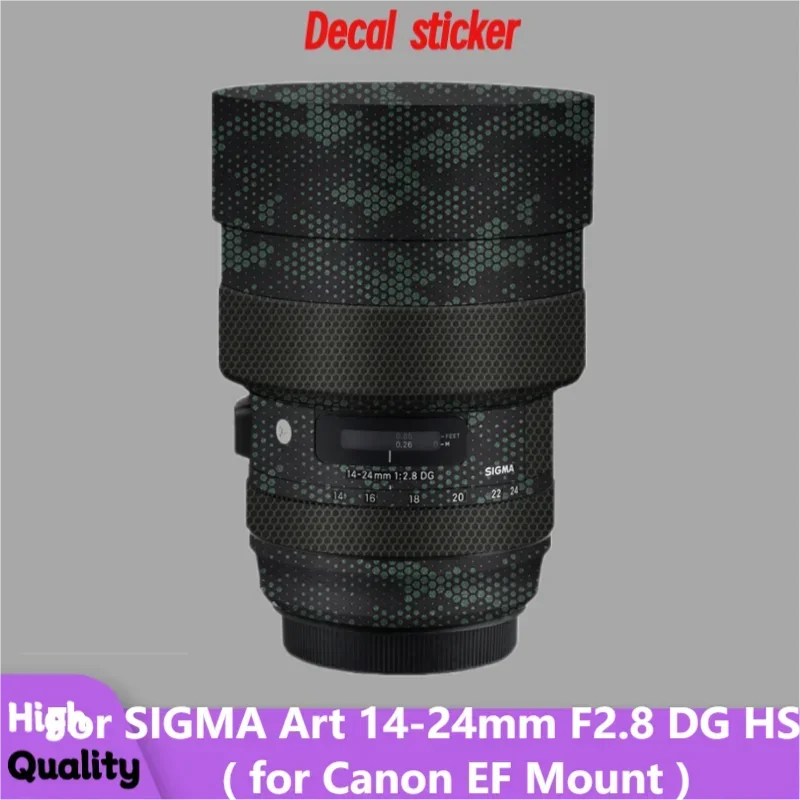 For SIGMA Art 14-24mm F2.8 DG HSM for Canon EF Mount Lens Sticker Protective Decal Vinyl Wrap Film Anti-Scratch Protector Skin