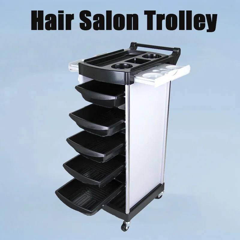 

Hair Salon Tool Cart Barber Shop Perm and Dyeing Cart Five-layer Drawer Large Capacity Storage Bar