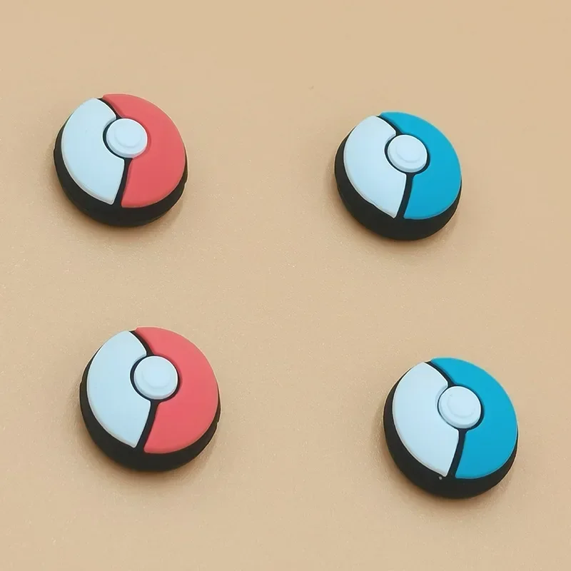 Pokeball Thumb Stick قبضة غطاء عصا التحكم غطاء لنينتندو سويتش NS لايت PS5 Joy-Con تحكم غمبد Thumbstick