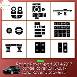 For Range Rover Sport Button Covers Vogue Interior Stickers for Land Rover Disovery 5 Climate Steering wheel refurbishment