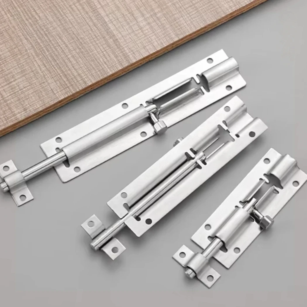 Door Latch Lock Door Fittings Safety Lock Stainless Steel Cabinet  Prevent Being Opened Pet Child Anti-theft Window Latch
