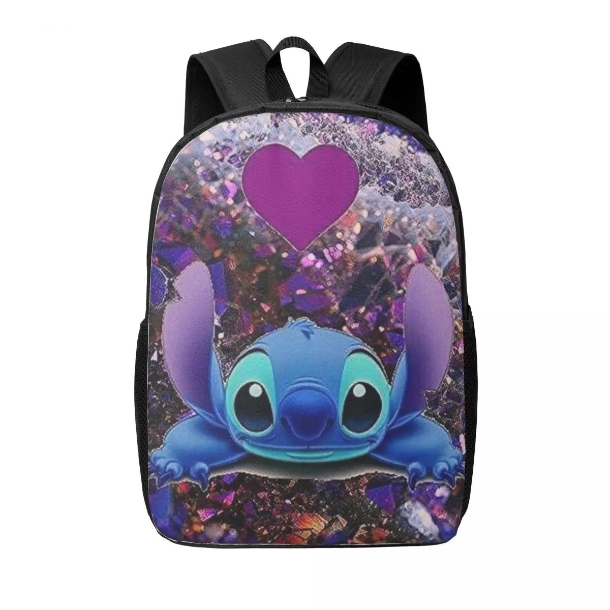 

Disney Stitch 17-Inch Simple Student Backpack - Lightweight and Spacious School Bag for Boys and Girls