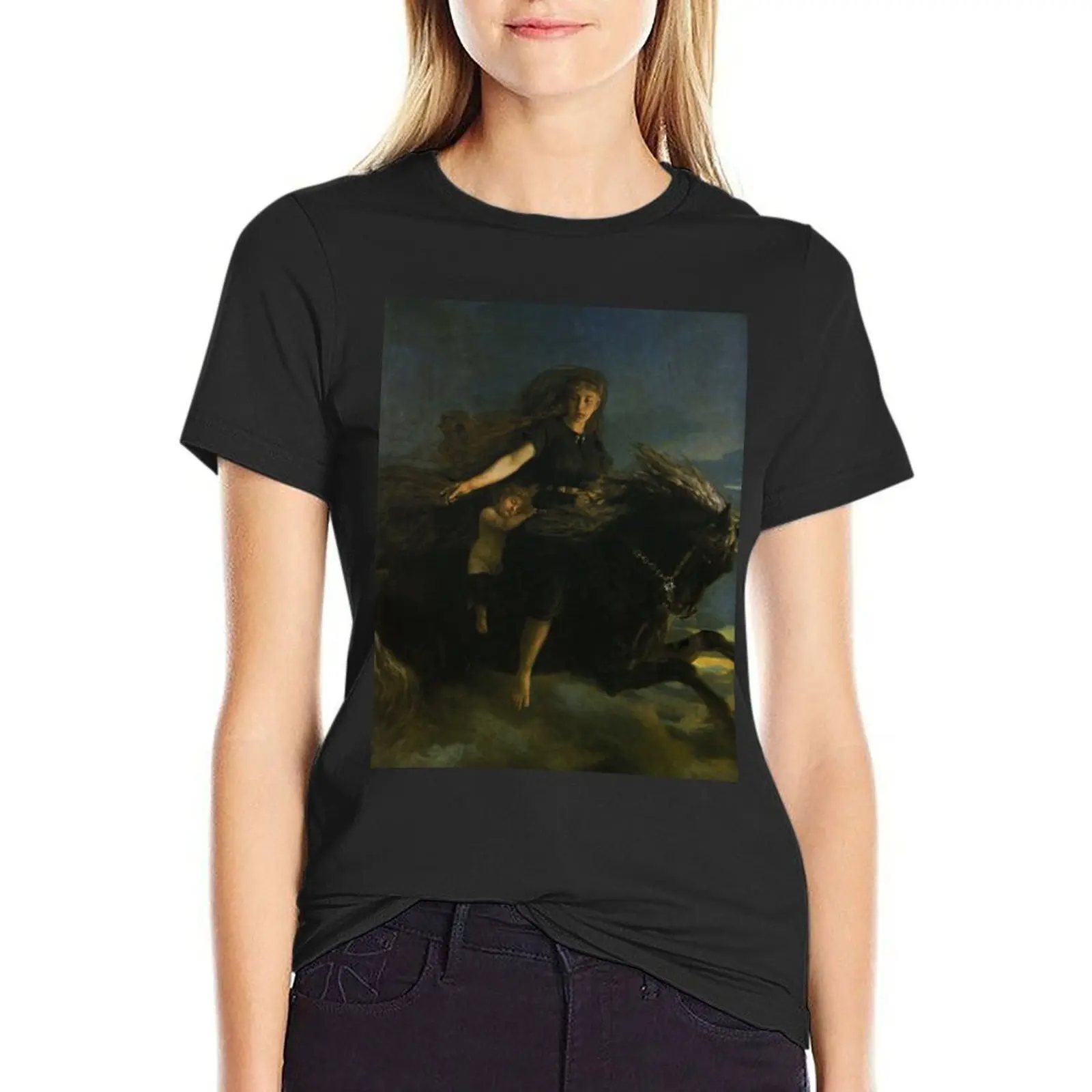 Natten, by Peter Nicolai Arbo T-Shirt cute tops customs design your own vintage clothes cute clothes Women clothes