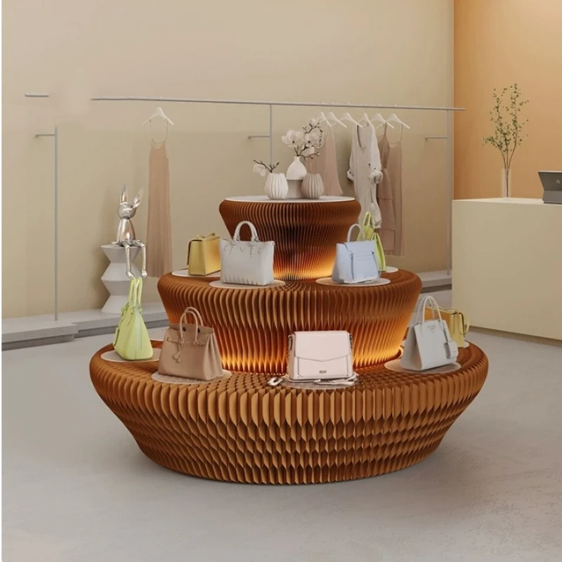 Paper display storage rack decoration table display