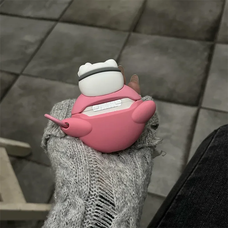 Hallo Kitty für Airpods Pro 2 Fall, Flugzeug kleiner Lüfter für Airpods Fall, Silikon Kopfhörer abdeckung für Airpods Pro Fall für Kinder