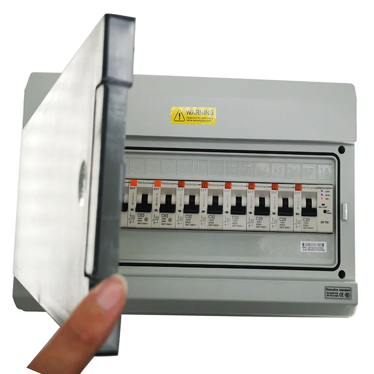 YYHC Smart Circuit Breaker With Metering 3 Phase Voltage Monitoring Relay 18 Way Distribution Box Wifi Remote Control Mcb