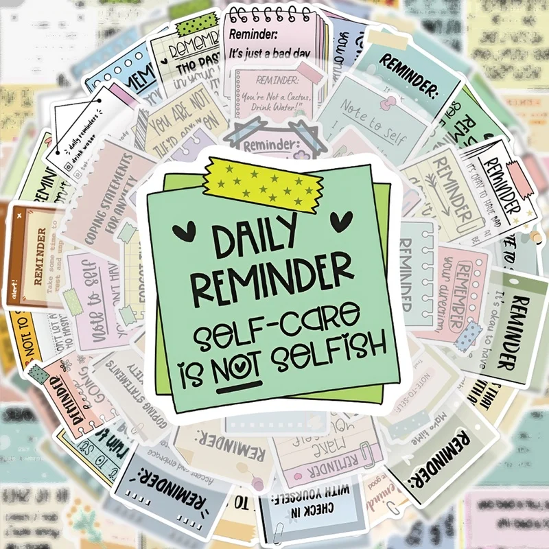 50개의 영감을 주는 문구 스티커, 생동감 넘치는 스티커로 물병, 노트북, 휴대폰, 여행 가방, 스케이트보드, 기타, 선물 상자, 파티 장식에 적합