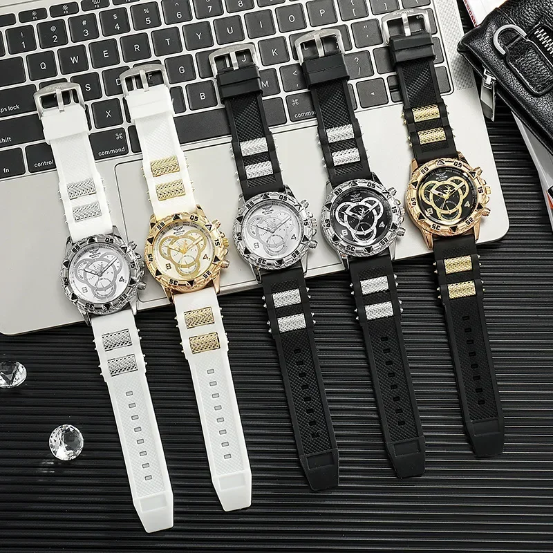 Random Surprise Blind Box Men's Sports Quartz Watch Large Dial Silicone Strap Male Wrist Watch Fashion Birthday Gift For Him view 6
