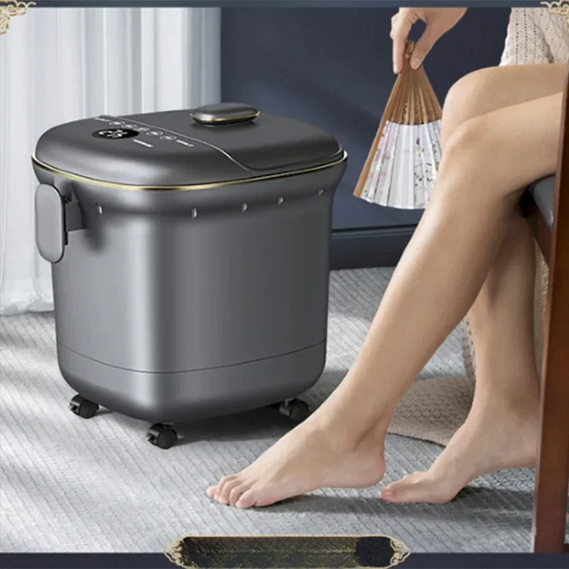 Home Foot Bath Tub with Constant Temperature Automatic Heated Foot Therapy Basin Electric Massage Foot Soaking Tub