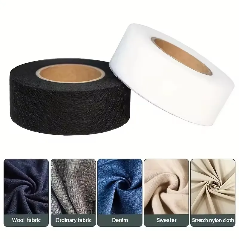 

64M Self-Adhesive Pants Hem Tape Edge Shorten Paste Tape Iron on Pants DIY Clothes Length Shorten Household Sewing Accessories