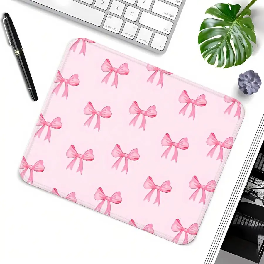

Mouse Pad Keyboard Mouse Pad office Pad Desk accessories Game Console Pad Computer Laptop Pad rubber Fashion Bow