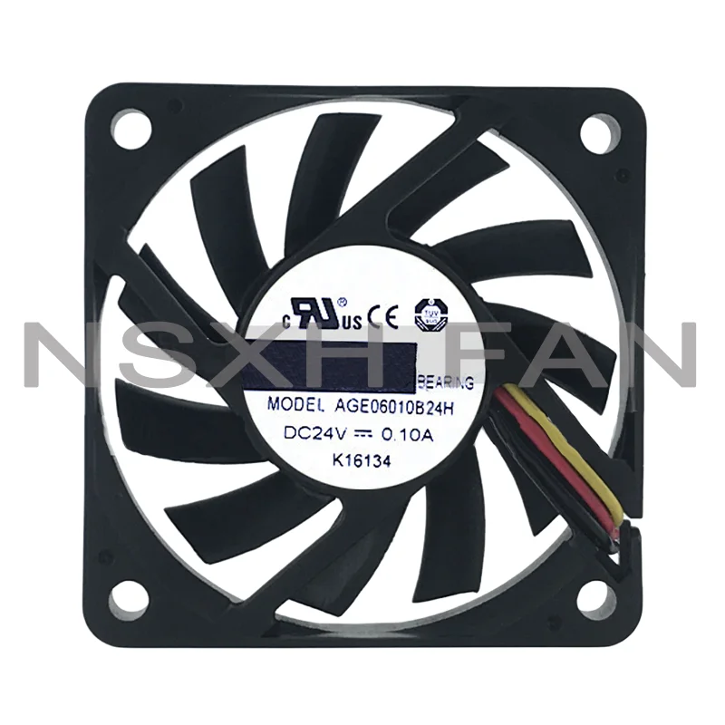 

NEW ORIGINAL AGE06010B24H 24V 0.10A 3WIRES COOLING FAN 6010 60*60*10CM