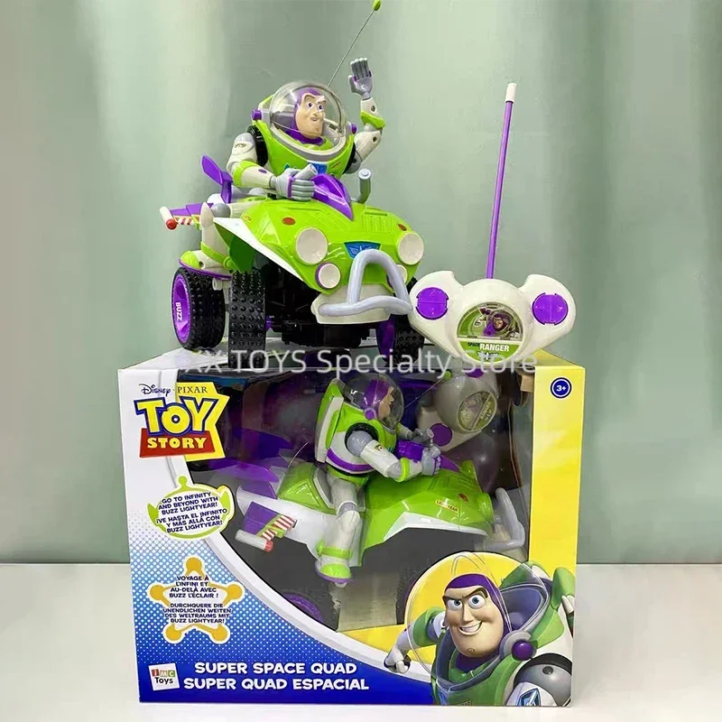 Disney Toy Story Buzz Lightyear Super Space Quad Remote Control Electric Motorcycle Toy Limited Edition Car Toy Gifts for Boys