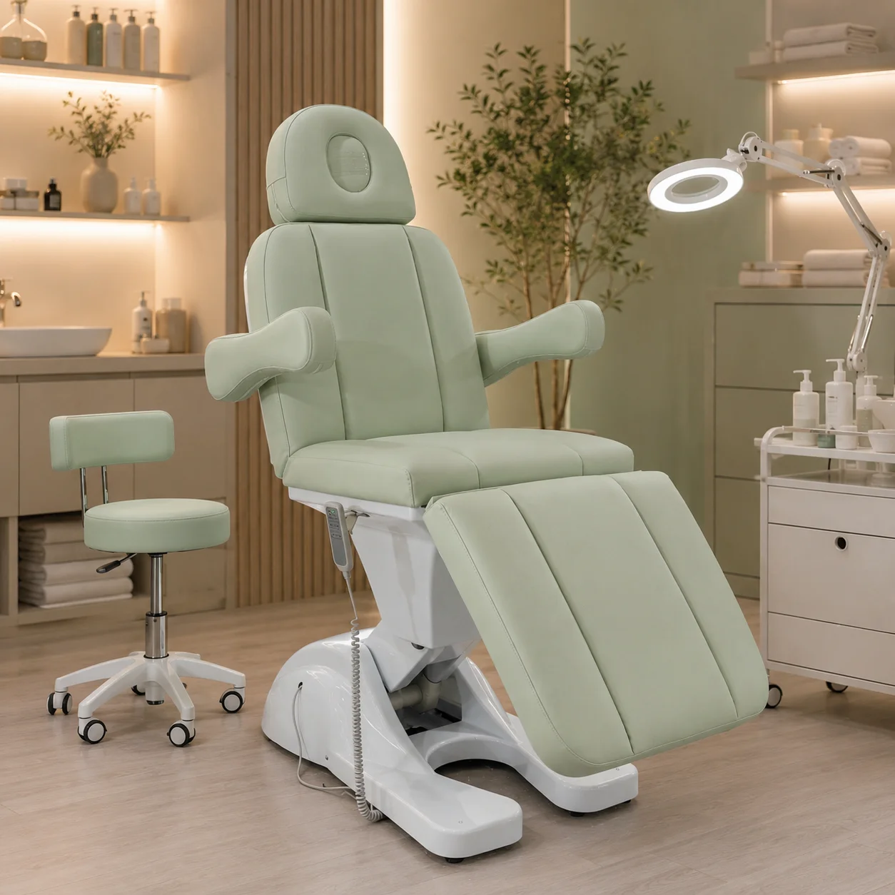 Coofull Electric Modern Massage Table Treatment Bed with High-Density Sponge and Stable Base for Professional Salon Equipment