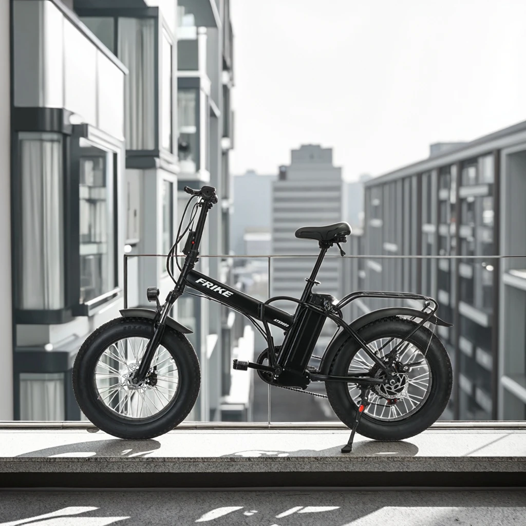 

Folding electric bike with brushless gearbox