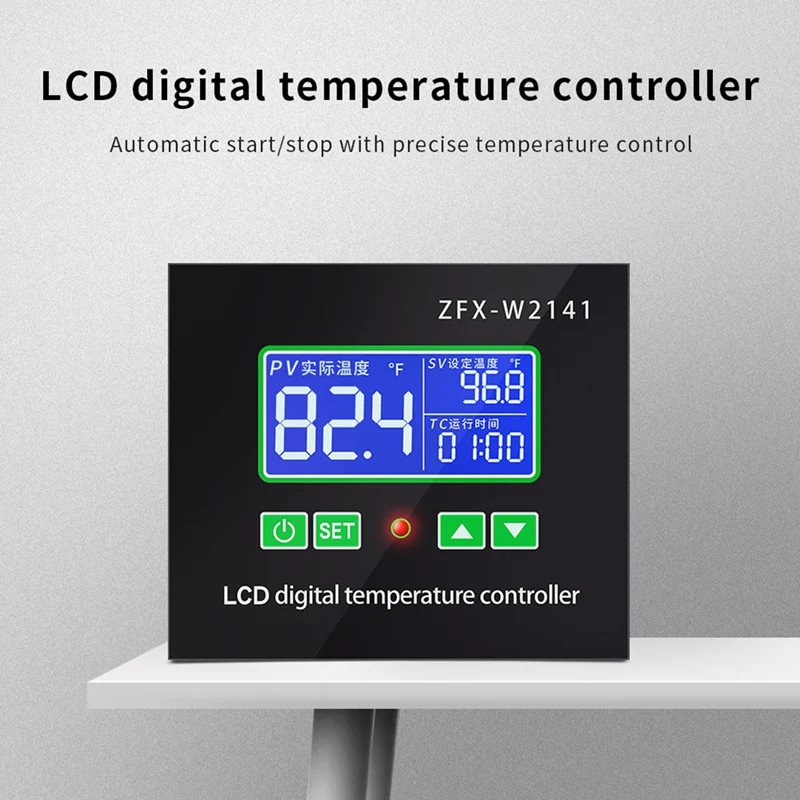 ZFX-W2141 AC 220V Numérique LED ThermoandreSochi Incubation Chauffage Température Contrôleur Temps Commutateur Contrôle citations