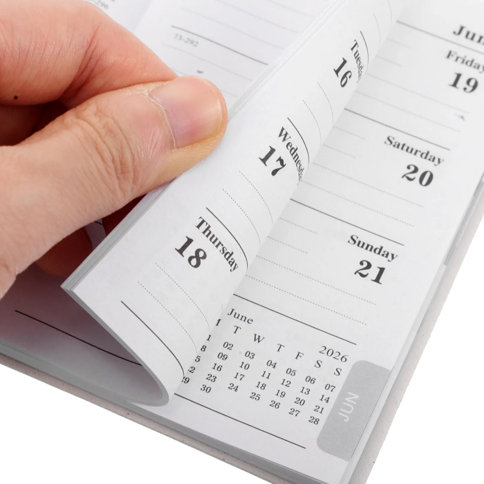 A7 2026 Mini Planner English Daily Weekly Monthly Layout Compact Pocket Notebook Portable Calendar for Students Professionals